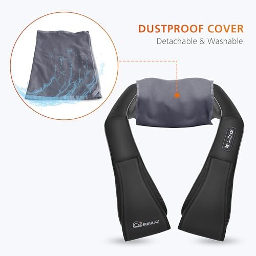 Snailax Shiatsu Neck Massager with Heat, Shoulder & Back Massager for Pain - Image 6