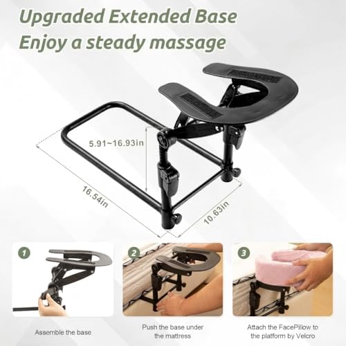 Massage Headrest for Bed, Head Holder & Face Cradle with Face Down Pillow - Image 4