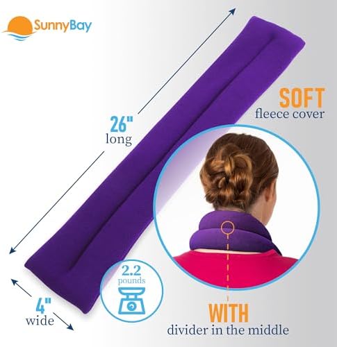 SunnyBay Lavender Heating Pad, Neck and Shoulder Wrap, 26x5 inch - Image 4