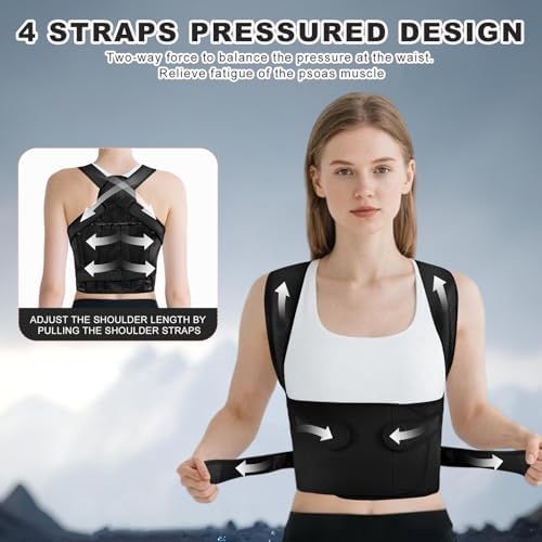 Back Brace Posture Corrector for Women and Men, Back Shoulder Support Belt - Image 6