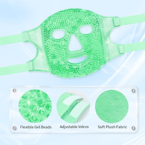 Cold Face Eye Masks Ice Face Mask Hot Cold Compress - Image 3