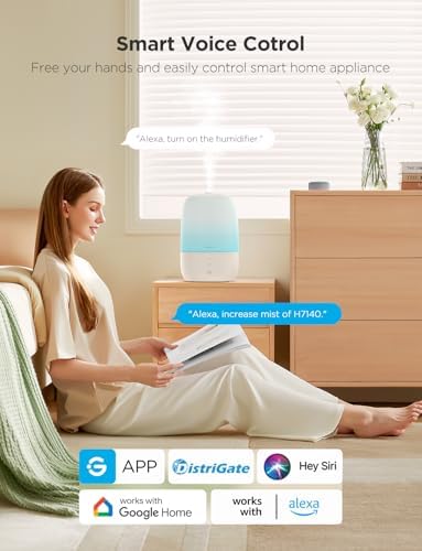 GoveeLife Smart Humidifiers for Bedroom, 3L Top Fill Cool Mist Humidifier - Image 2