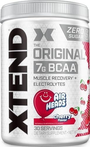Xtend Original BCAA Powder with Zero Sugar, Airheads Cherry, 30 Servings by Xtend