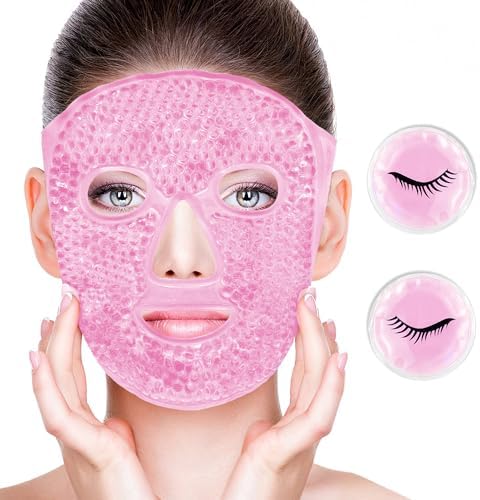 Cold Face Eye Masks Ice Face Mask Hot Cold Compress by CONBELLA