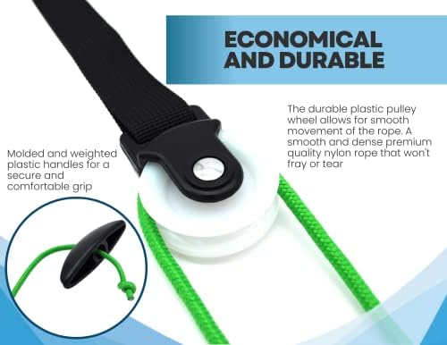 LiftAid Shoulder Pulley for Physical Therapy with Exercise Guide - Improves Shoulder Strength & Range of Motion - Reduces Pain, Helps in Muscle Recovery - Physical Therapy Equipment (Green) - Image 6