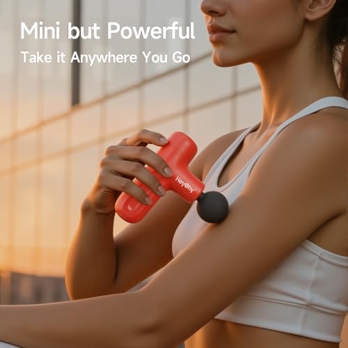 HEYCHY Super Mini Massage Gun Deep Tissue Portable Muscle Massager, 3000RPM - Image 2