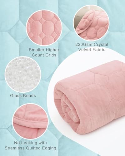 Cottonblue Small Weighted Lap Blanket 5lbs for Adults Teens 29"x33", Cozy - Image 4