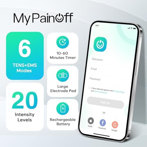 Easy@Home Wireless TENS Unit with APP Remote Control - Muscle Stimulator - Image 3