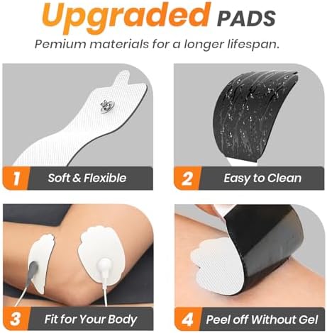 AVCOO TENS Unit Pads Combination Set 20 Pcs, Latex-Free, 50 Times of Use - Image 6