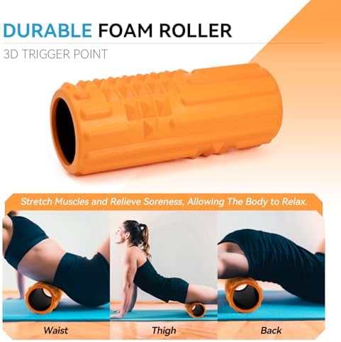 5 in 1 Foam Roller Set, High Density Patented Exercise Roller - Image 3