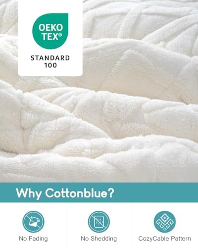 Cottonblue Weighted Blanket for Adults King Queen Size 20 lbs 80x87 in Soft - Image 3