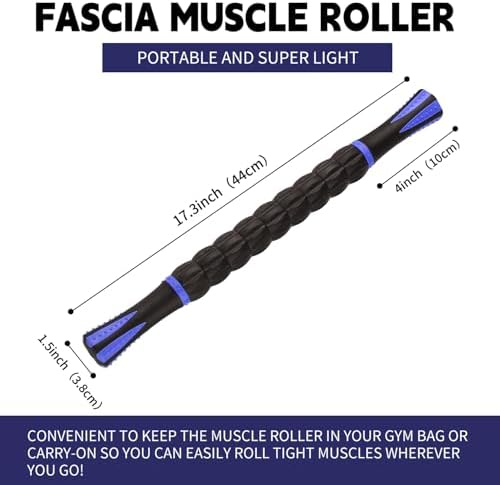 Massage Roller Stick,Muscle Roller Stick for Athletes,Liposuction Massage Roller for Lymphatic Drainage, for Relief Muscle Soreness, Trigger Points, Help Runner Legs, Back Recovery - Image 6