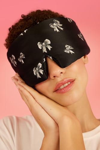Glow People Silk Sleep Mask – 100% Mulberry Silk Eye Mask for Sleeping, Total Blackout, Cloud-Soft and Adjustable for Beauty Sleep and Travel - Belle - Image 6