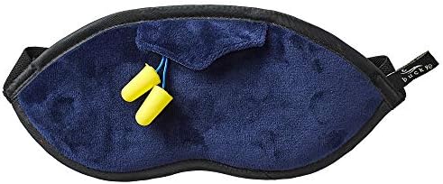 Bucky Eden Collection Lightweight Eye Shade Mask with Reusable Ear Plugs, Midnight by Bucky