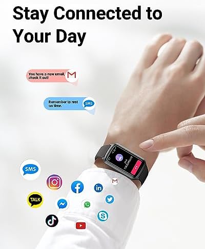 Amzhero Health Fitness Tracker with 24/7 Heart Rate, Blood Oxygen, Blood Pressure, Sleep Tracker, 5ATM Waterproof Activity Trackers with Step Tracker, Pedometer (S & L Bands Included) - Image 6