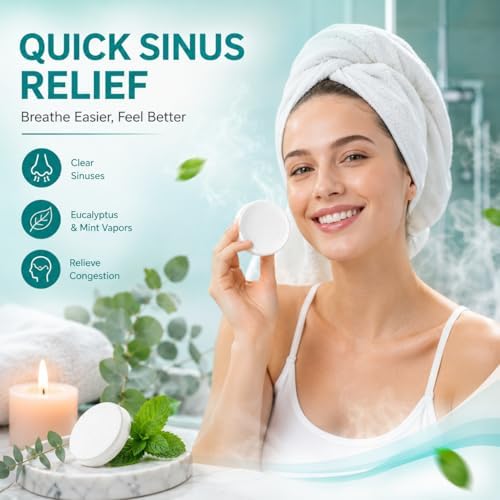 30 Pack Shower Steamers Aromatherapy, Eucalyptus Mint Shower Bombs for Men - Image 2