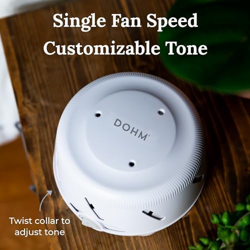Yogasleep Dohm Uno Sound Machine & Travel Case, Real Fan Inside for Non-Looping White Noise, Home & Office Privacy, Sleep Therapy for Adults & Baby, 2 Piece Set - Image 5