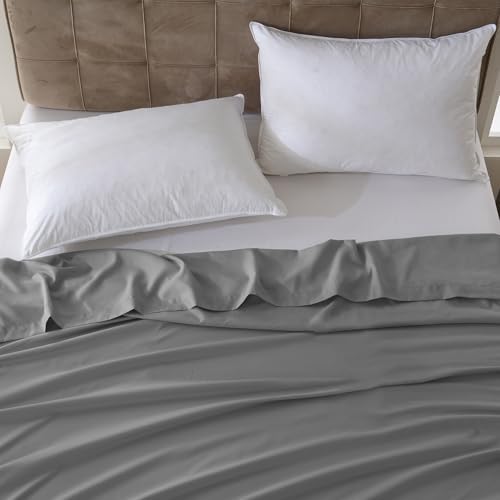 ZPECC Twin Flat Sheet Only 1 Pack, Durable Dark Gray Top Bed Sheets Hypoallergenic Soft Brushed Microfiber Color-Coded Label, 66"x96" - Image 7