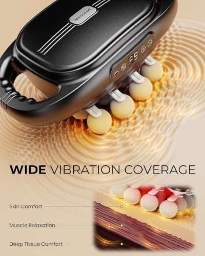 16-Head Massage Gun Deep Tissue with Hand Straps, Electric Muscle Massager with 99 Adjustable Intensities & 9 Modes, Percussion Massager for Back, Legs, Arms, Waist, Shoulders, Full Body Muscle - Image 3