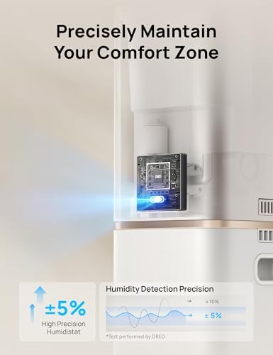 DREO 11L Smart Humidifier Large Room 700 ft², Humidifiers for Bedroom, 100H - Image 5