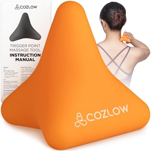 Pyramid Shaped Massage Tool for Trigger Point Therapy & Myofascial Release by Cozlow