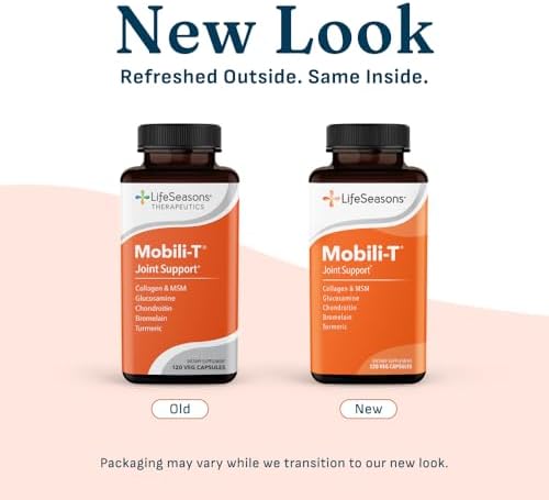LifeSeasons Mobili-T - Joint Support Supplement - Reduces Aches & Discomforts - Increase Range of Motion - Rebuild Tissue & Cartilage - MSM Chondroitin Collagen Glucosamine & Turmeric - 120 Capsules - Image 6