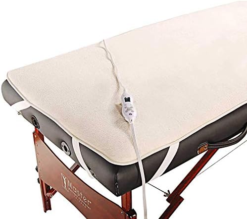 Master Massage ETL Certified Deluxe Fleece Massage Table Warmer Heater Pad Warming Therma Pad, Cream - Image 2