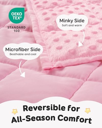 Kivik Weighted Lap Pad, Minky Dots Small Weighted Blanket, 20"x30" 2lbs - Image 5