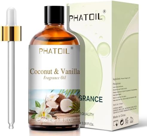 PHATOIL Coconut & Vanilla Fragrance Oil for Diffuser Aromatherapy 3.38FL.OZ - Image 2