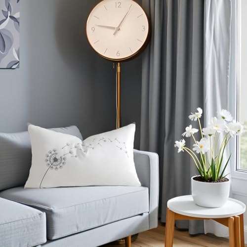 Sanmetex Dandelion Throw Lumbar Pillow Cover 12x20 Inch - Image 5