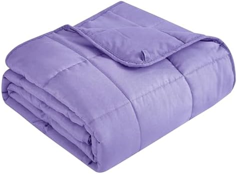 Topcee Weighted Blanket for Adults (15 lbs, 48" x 72") Twin Size Soft Cooling Heavy Blanket Sleeping, Apply to 130-160 lbs Body, Thick Breathable Blanket with Glass Bead, Easy Care by Topcee%E2%80%94ForYourGoodSleep
