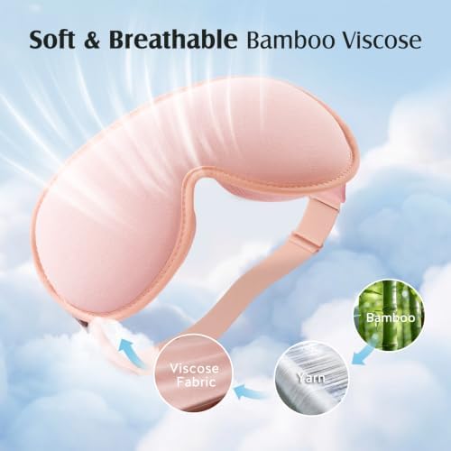 YFONG Sleep Mask Women Men for Lash Extension, Breathable Bamboo Viscose - Image 5