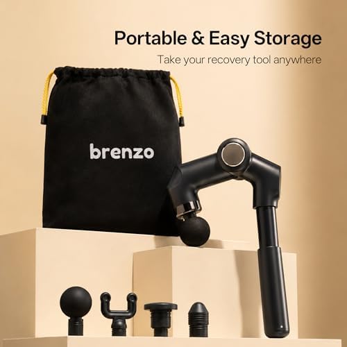 brenzo Massage Gun with Extended Handle, Cordless Full Body Massager - Image 5