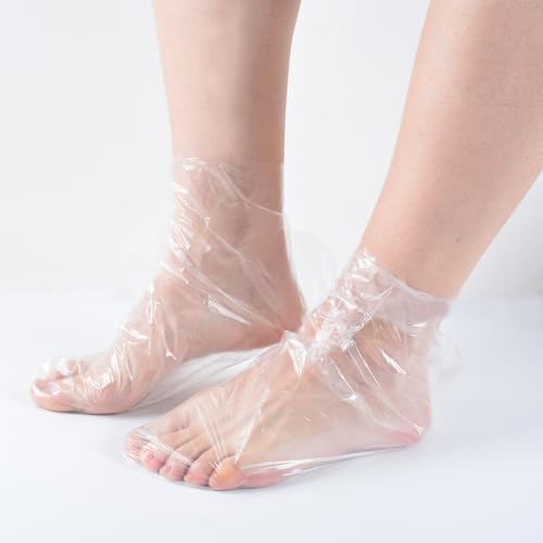 200Pcs Disposable foot film cover, Paraffin Bath Liners for Foot, foot film cover, anti cracking plastic bag, household cling film, trial shoe, foot cover, sock cover,Wax thera-py Foot Bag - Image 4