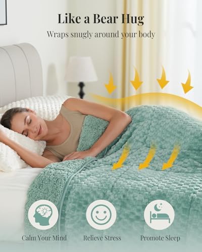 Topblan Weighted Blanket for Adults, 15lbs 48 x 72 Twin Size for Bed - Image 4