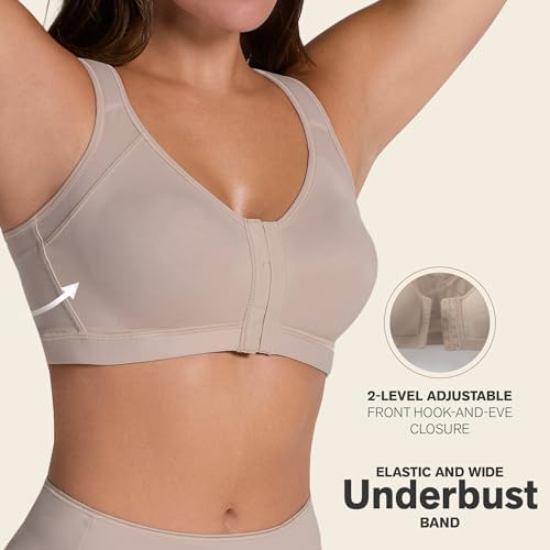 Leonisa Multi-Functional – Posture Corrector Bra Wireless Front Closure Bra for Women Full Coverage - Image 3