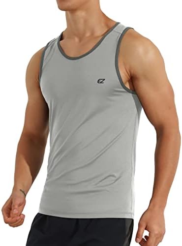 EZRUN Men's Quick Dry Workout Tank Top UPF 50+ Sweat-Wicking Gym Shirt - Image 2