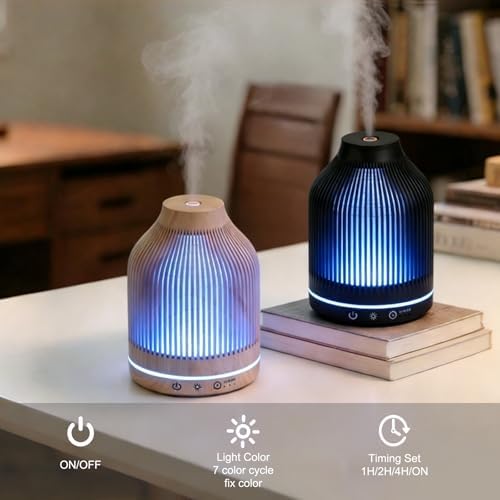 Diffuserlove USB Plug-in 150ML Essential Oil Diffuser Humidifier with Timer & 7 Color Night Light, Aromatherapy Diffuser for Bedroom Office Home Decor - Image 3