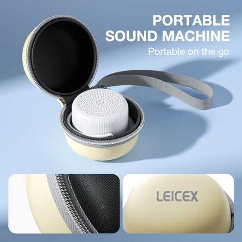 LEICEX Portable Sound Machine + Travel Case, Mini White Noise Machine for Sleeping & Travel Case - Image 3