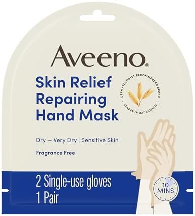 Aveeno Skin Relief Repairing Hand Mask, Fragrance-Free, 1 Pair by Unknown