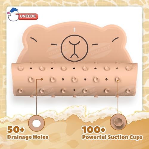 UNEEDE Kids Bathtub Mat Non Slip, Soft Rubber Shower Mat for Toddler - Image 3