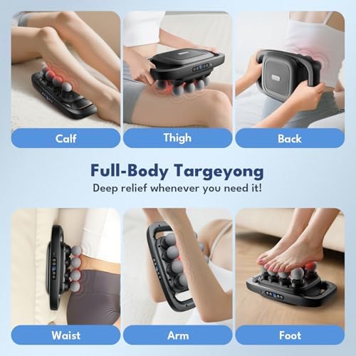 VTT 8-Head Massage Gun, Deep Tissue Back Massager, Electric Handheld Massager for Back, Shoulders, Legs, Muscle Pain Relief, Ideal Gifts for Women, Men, Mom, and Dad - Image 6