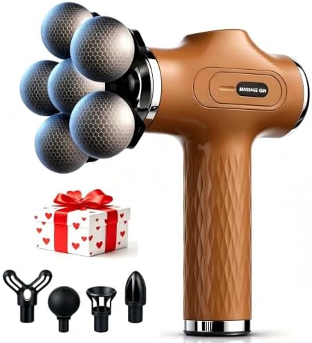 Massage Gun with Wide-Coverage Head, Comfortable Massage for Home & Travel by JOYSUWERUN