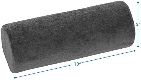 AllSett Health Round Cervical Roll Cylinder Bolster Pillow with Removable Washable Cover, Ergonomically Designed for Head, Neck, Back, and Legs, Grey | 13"X 5" - Image 6