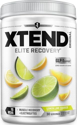 Xtend Original BCAA Powder with Zero Sugar, Lemon Lime Squeeze, 30 Servings by Xtend