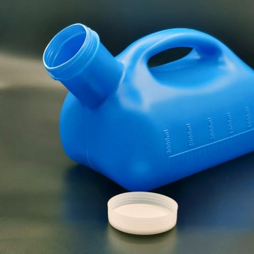 3000ML Large Male Urinal,YUMSUM Portable Mens Potty Pee Bottle Collector Travel Toilet (Blue) - Image 3