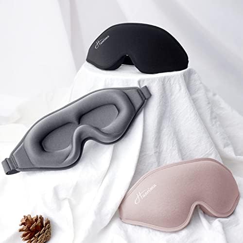 Sleep Eye Mask for Women Men, Soft and Comfortable Night Eye Mask for Sleeping, 3D Blockout Eye Cover for Travel, Blindfold with Adjustable Strap (Pink) - Image 5