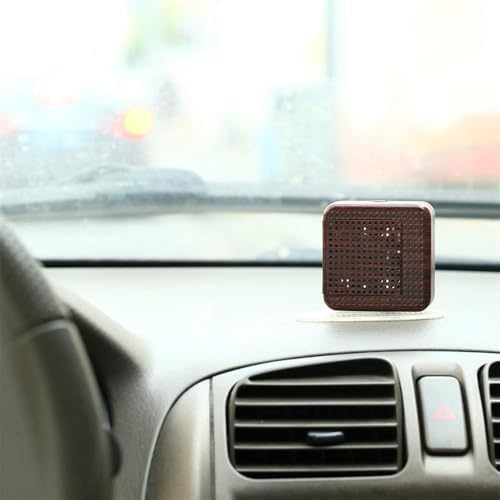 Weljoy Wood Grain Portable Diffuser for Essential Oils – Car or Travel, Mini Size, Quiet, Waterless, Re-Chargeable Battery or USB (Dark Brown) - Image 2