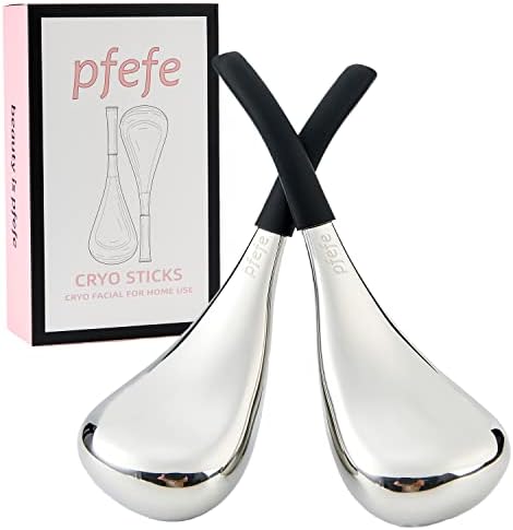 Ice Globes for Face Eyes, Cryo Sticks Facial Skin Care Tools for Puffy Eyes by PfefeRoutine