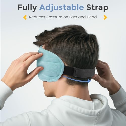 Sleep Headphones with Bluetooth 5.4 Sleep Mask, Bamboo Cotton Music Wireless Bluetooth Eye Mask for Sleeping, Earphones HD Speaker Microphone for Travel - Image 6